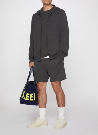 背面 - 点击放大 - SKIMS - JERSEY LOUNGE 系带直筒短裤