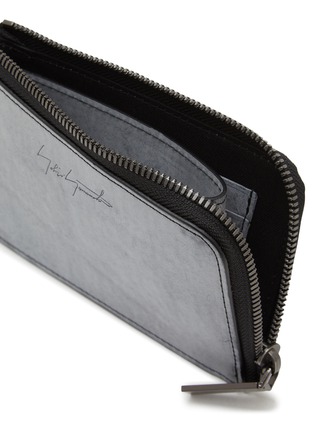 细节 - 点击放大 - DISCORD YOHJI YAMAMOTO - Short Zip Leather Wallet