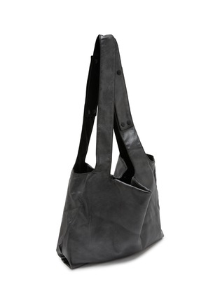 细节 - 点击放大 - DISCORD YOHJI YAMAMOTO - 小号扣饰真皮托特包