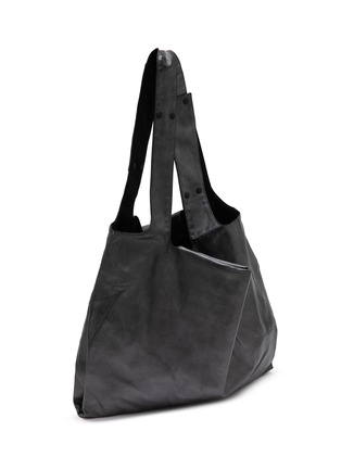 细节 - 点击放大 - DISCORD YOHJI YAMAMOTO - 扣饰真皮托特包