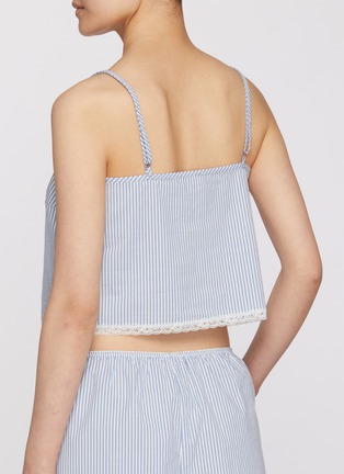 正面 -点击放大 - SKIMS - COTTON POPLIN SLEEP 条纹背心