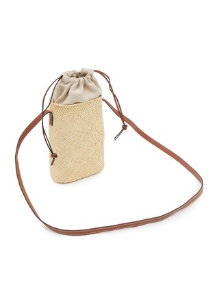 细节 - 点击放大 - LOEWE - Anagram Iraca Palm Canvas Crossbody Pouch