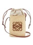 首图 - 点击放大 - LOEWE - Anagram Iraca Palm Canvas Crossbody Pouch