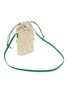 细节 - 点击放大 - LOEWE - Anagram Flower Embroidered Iraca Palm Canvas Crossbody Pouch