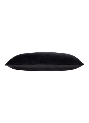 细节 –点击放大 - FRETTE - Luxury Shearling Cushion Cover — Dark Brown