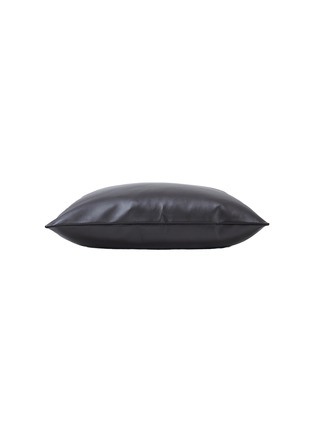 细节 –点击放大 - FRETTE - Luxury Soft Leather Cushion Cover — Dark Brown