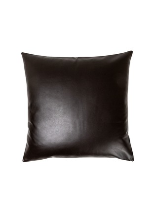 首图 –点击放大 - FRETTE - Luxury Soft Leather Cushion Cover — Dark Brown