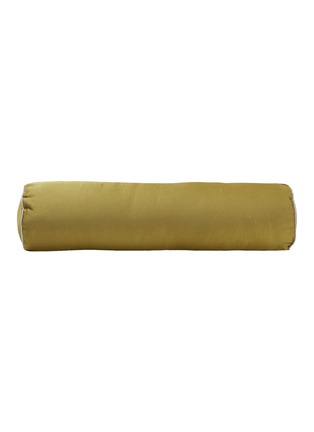 细节 –点击放大 - FRETTE - Allure Neck Roll Cushion Cover — Mustard