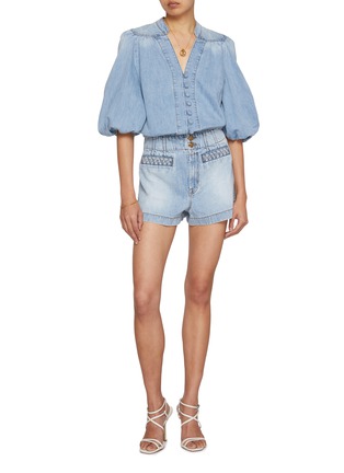 模特儿示范图 - 点击放大 - ZIMMERMANN - Lucky Denim Short