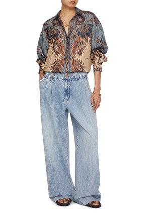 模特儿示范图 - 点击放大 - ZIMMERMANN - Ascension Manstyle Silk Shirt