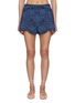 首图 - 点击放大 - ZIMMERMANN - Coco Embroidered Dark Wash Denim Short