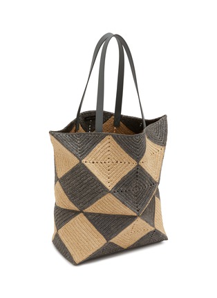 细节 - 点击放大 - LOEWE - XL Puzzle Fold Raffia Tote
