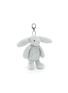 细节 –点击放大 - JELLYCAT - Bashful Bunny Bag Charm — Silver
