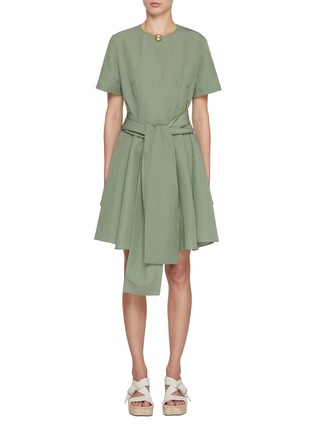 首图 - 点击放大 - LOEWE - Pebble Drape Belted Dress