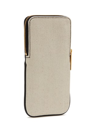 模特儿示范图 - 点击放大 - L/UNIFORM - Canvas Leather Glasses Case N°65