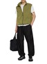 模特儿示范图 - 点击放大 - GOLDWIN - Dope Dyed Rip Stop Wind Vest