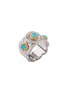细节 - 点击放大 - BUCCELLATI - Blossoms Agate Sterling Silver Eternelle Ring — EU 52