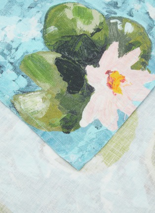 细节 –点击放大 - SUMMERILL & BISHOP - Water Lily Linen Napkin