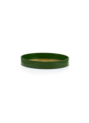 细节 –点击放大 - SUMMERILL & BISHOP - Gold Leaf Passiflora Round Lacquered Tray
