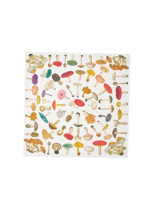 首图 –点击放大 - SUMMERILL & BISHOP - X John Derian Fungi Mushroom Linen Napkin — White