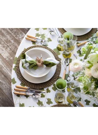 细节 –点击放大 - SUMMERILL & BISHOP - Herbarium Ivy Round Linen Tablecloth