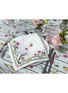 细节 –点击放大 - SUMMERILL & BISHOP - Gladioli Linen Napkin
