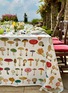 细节 –点击放大 - SUMMERILL & BISHOP - X John Derian Fungi Mushroom Linen Tablecloth — White