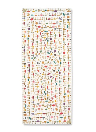 首图 –点击放大 - SUMMERILL & BISHOP - X John Derian Fungi Mushroom Linen Tablecloth — White