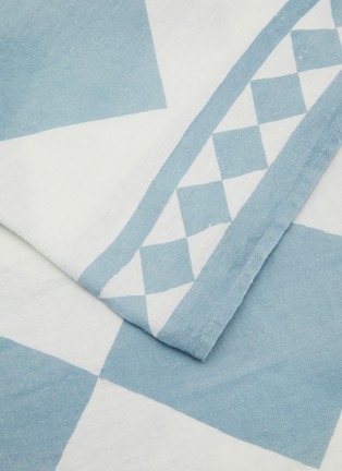 细节 –点击放大 - SUMMERILL & BISHOP - X Claridges Chequered Linen Tablecloth