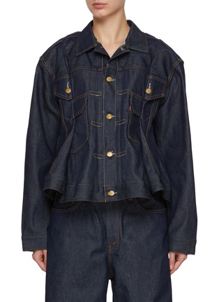 首图 - 点击放大 - SACAI - X LEVI'S 褶裥牛仔夹克