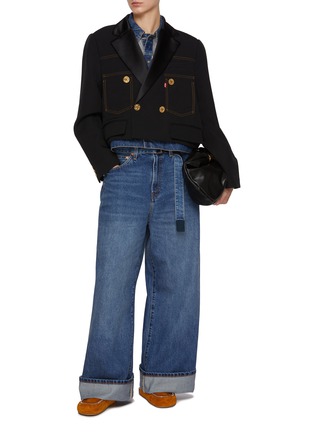 模特儿示范图 - 点击放大 - SACAI - X LEVI'S 拼接外套