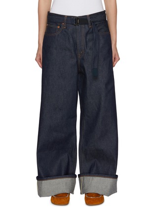 首图 - 点击放大 - SACAI - X LEVI'S 系带阔腿牛仔裤
