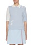 首图 - 点击放大 - THOM BROWNE - FunMix Feather Intarsia Cotton Polo Shirt