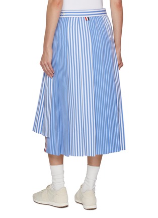 背面 - 点击放大 - THOM BROWNE - FunMix Awning Pleated Striped Cotton Poplin Skirt