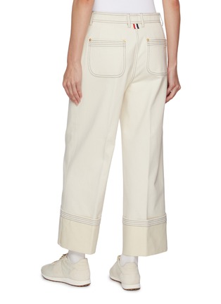 背面 - 点击放大 - THOM BROWNE - Wide Leg Selvedge Denim Pants