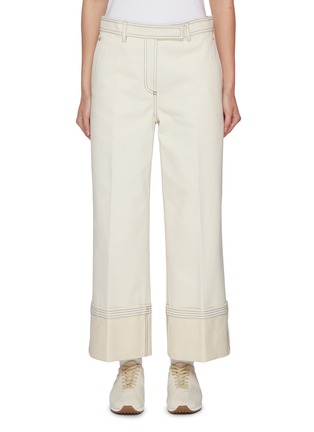 首图 - 点击放大 - THOM BROWNE - Wide Leg Selvedge Denim Pants