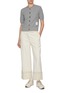 模特儿示范图 - 点击放大 - THOM BROWNE - Wide Leg Selvedge Denim Pants