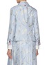 背面 - 点击放大 - THOM BROWNE - Single Breast Feather Print Silk Twill Unconstructed Blazer