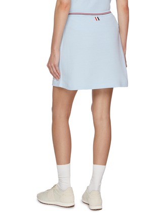 背面 - 点击放大 - THOM BROWNE - Cotton Waffle Knit Mini Wrap Skirt