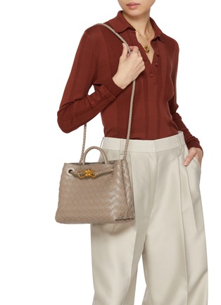 模特儿示范图 - 点击放大 - BOTTEGA VENETA - Small Andiamo Leather Bag