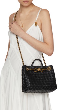 正面 -点击放大 - BOTTEGA VENETA - Small Andiamo Intrecciato Leather Bag