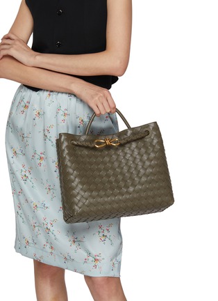 模特儿示范图 - 点击放大 - BOTTEGA VENETA - Andiamo Intrecciato Leather Bag