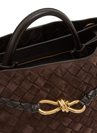 细节 - 点击放大 - BOTTEGA VENETA - 中号 ANDIAMO 绒面皮单肩包