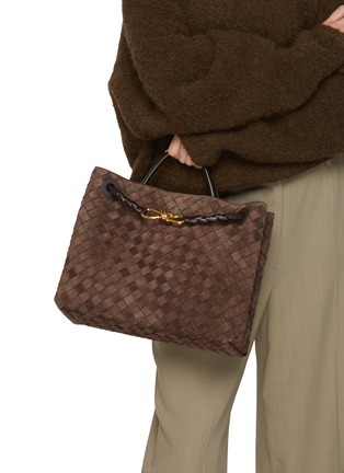 正面 -点击放大 - BOTTEGA VENETA - 中号 ANDIAMO 绒面皮单肩包