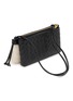 细节 - 点击放大 - BOTTEGA VENETA - Andiamo Shearling Intrecciato Leather Double Pouch