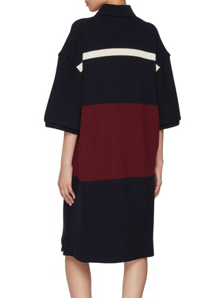 背面 - 点击放大 - BOTTEGA VENETA - Slouchy Striped Cotton Polo Dress