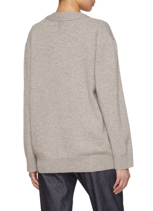 背面 - 点击放大 - BOTTEGA VENETA - Intrecciato Heart Patch Cardigan