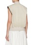 背面 - 点击放大 - BOTTEGA VENETA - Contrast Piping Zip Up Cotton Silk Gilet