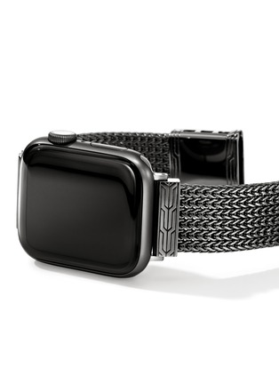 细节 - 点击放大 - JOHN HARDY - Icon Black Rhodium Plated Sterling Silver Smart Watch Strap — Size UL