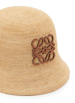 细节 - 点击放大 - LOEWE - Anagram Raffia Bucket Hat